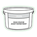 Dessin d'un grand pot de peinture sous-couche avant papier peint 4MURS