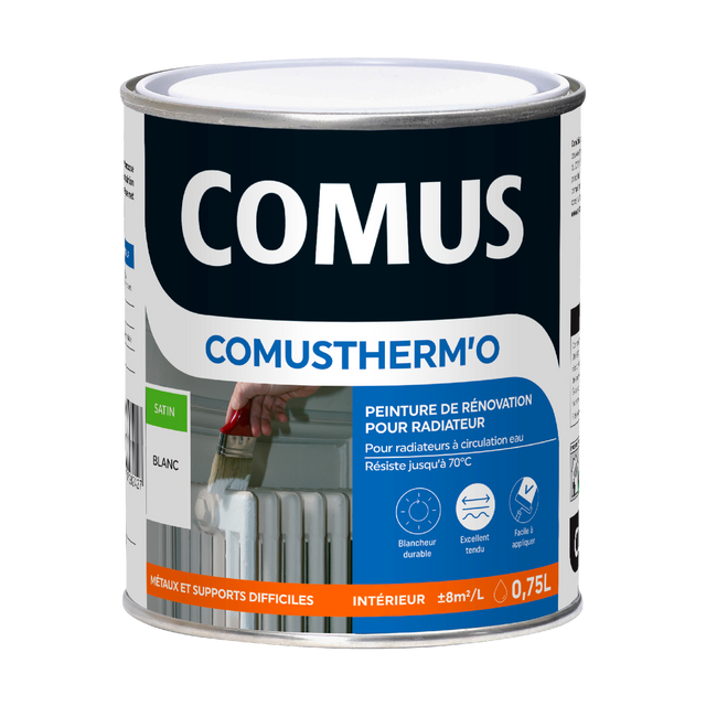 Comus Peinture Spécial radiateur Peinture blanc Satiné 0,75 L