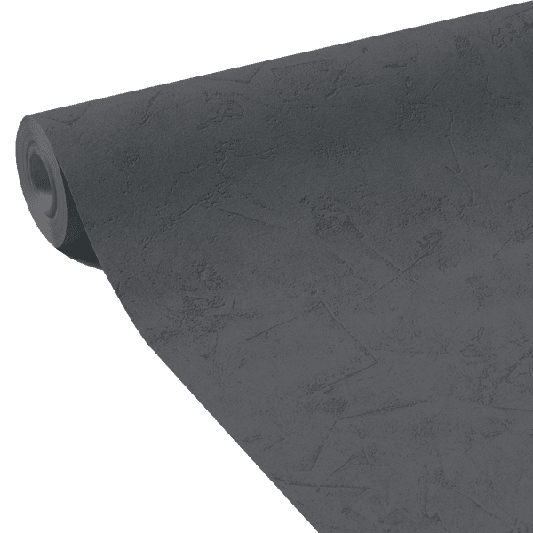 Papier peint intissé Ravenne Gris anthracite Crépi grésé