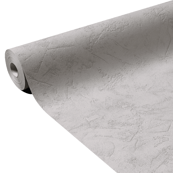 Papier peint intissé Ravenne Gris perle Crépi grésé
