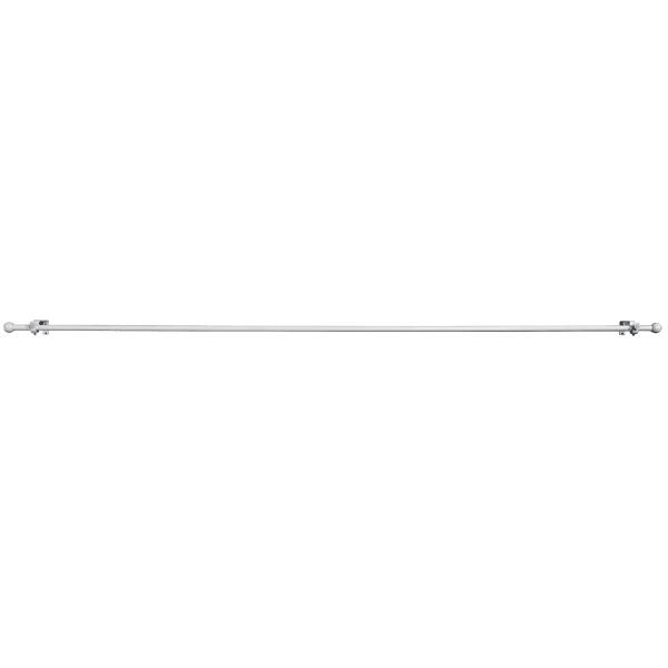 Kit barre à rideaux RONDINA blanc 1,6 cm 180 cm