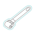 Dessin de roulette à tapisser