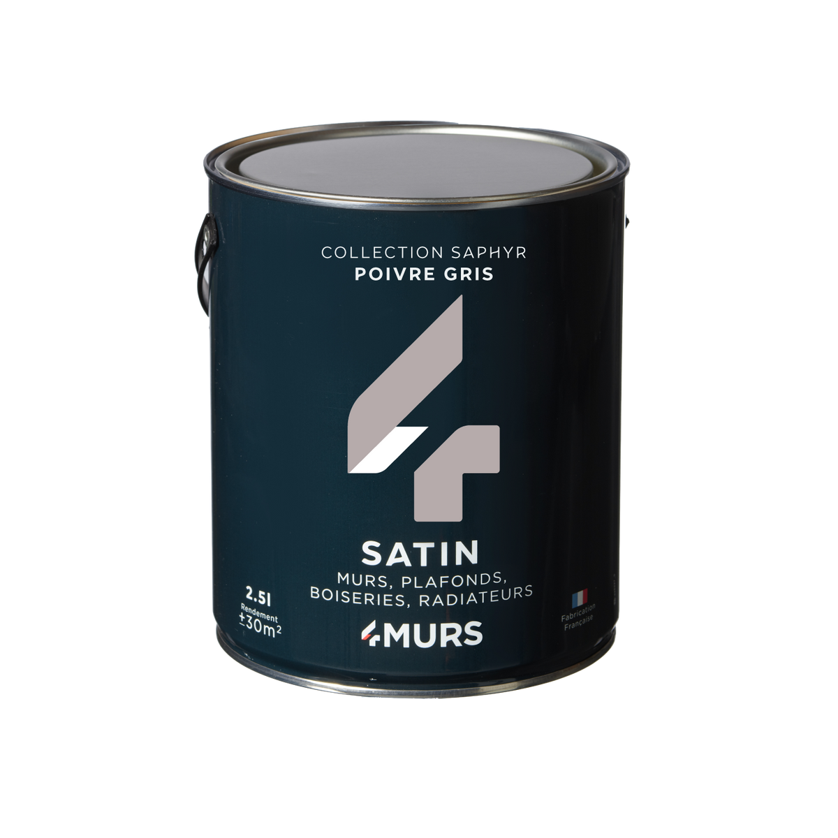 SAPHYR Peinture Saphyr Poivre gris Satiné 2,5L