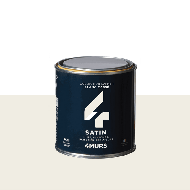 Saphyr Peinture Finition Peinture blanc cassé Satiné 0,5 L