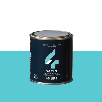 SAPHYR Peinture Saphyr Lagune Satiné 0,5L