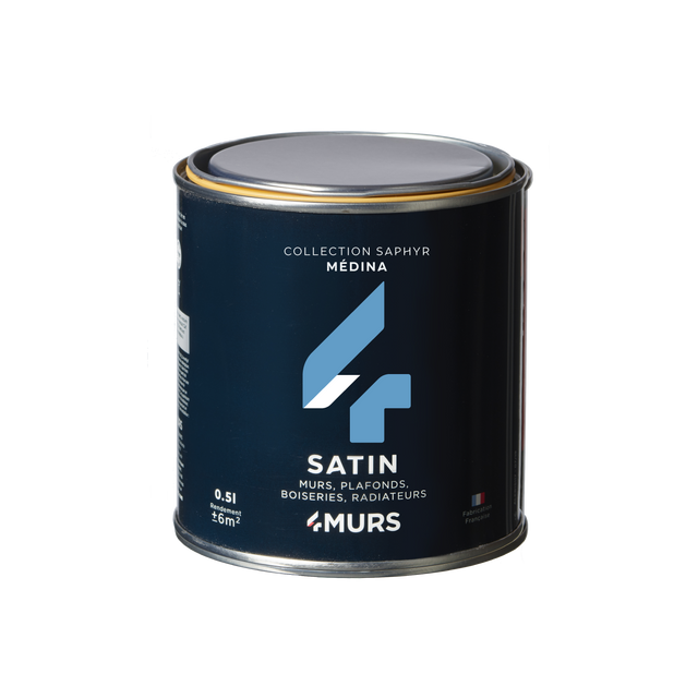 Saphyr Peinture Finition Peinture médina Satiné 0,5 L