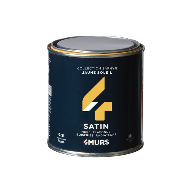 Saphyr Peinture Finition Peinture jaune soleil Satiné 0,5 L