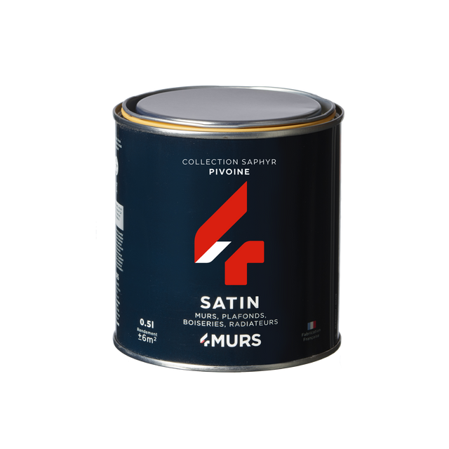 Saphyr Peinture Finition Peinture pivoine Satiné 0,5 L