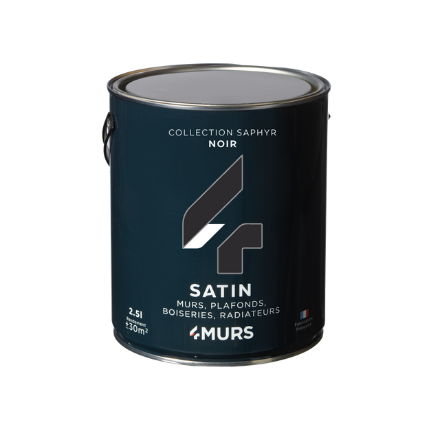 Saphyr Peinture Multi-supports Peinture noir Satiné