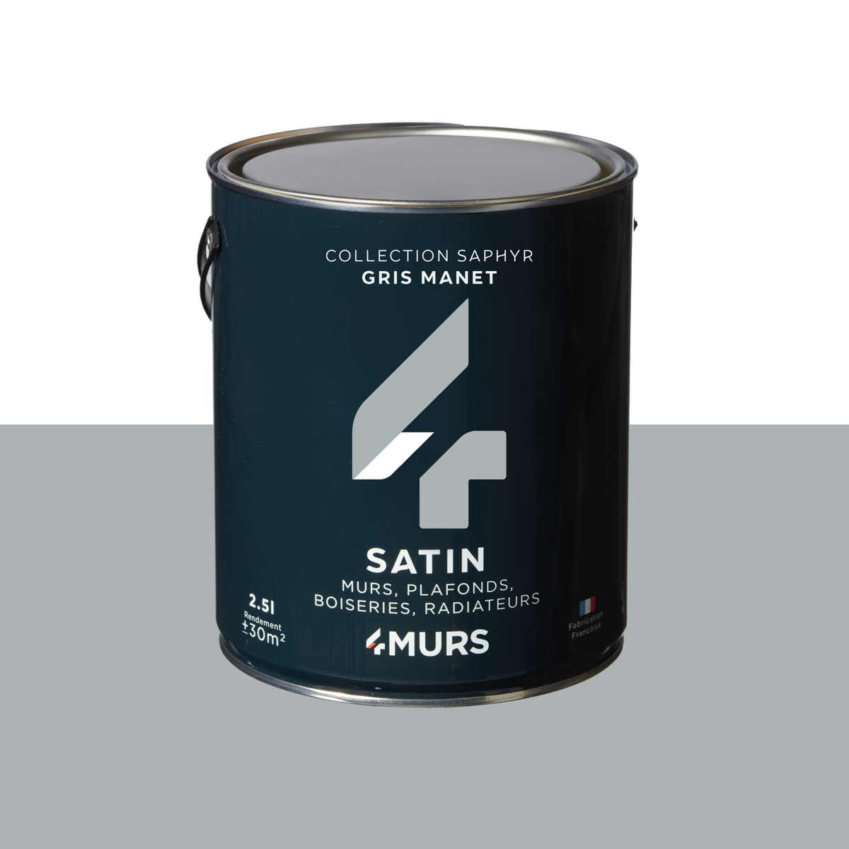 SAPHYR Peinture Saphyr Gris manet Satiné 2,5L