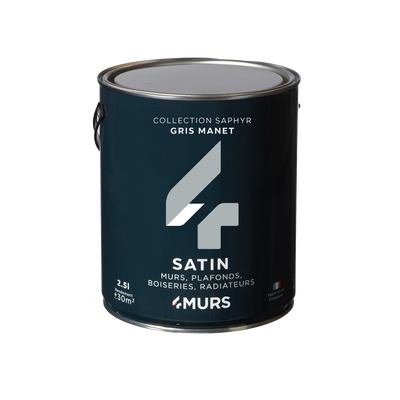 SAPHYR Peinture Saphyr Gris manet Satiné 2,5L