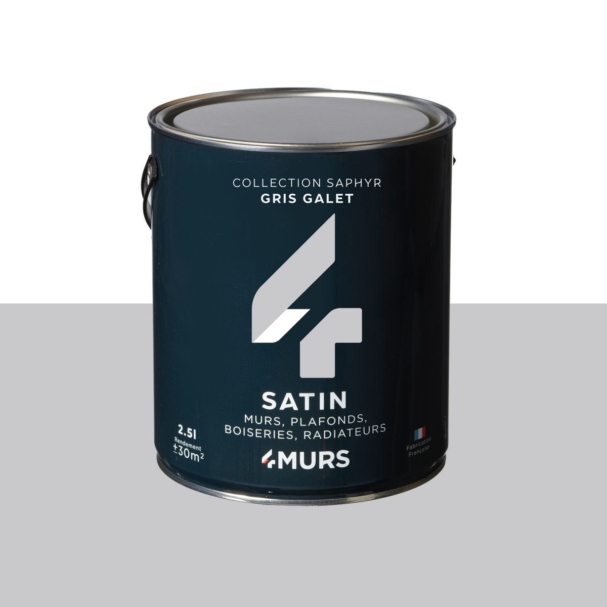 SAPHYR Peinture Saphyr Gris galet Satiné 2,5L