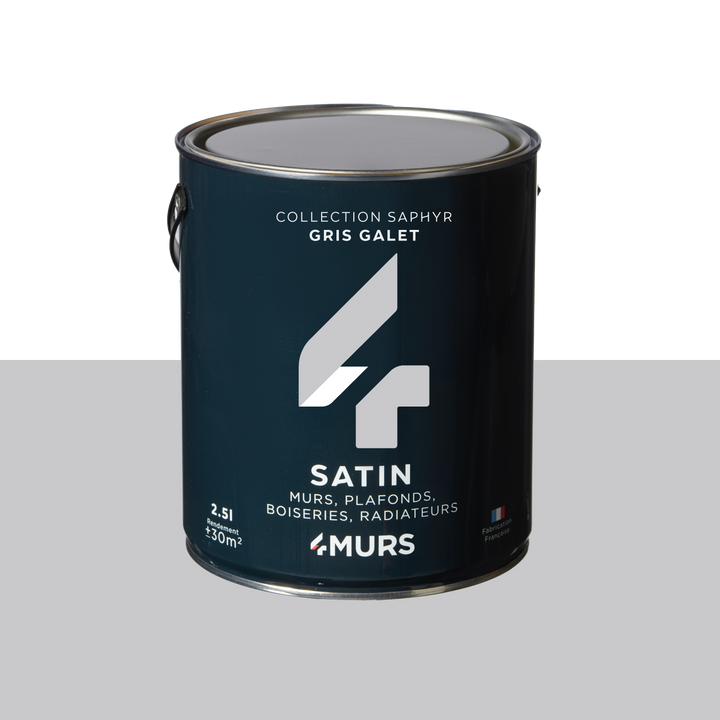 SAPHYR Peinture Saphyr Gris galet Satiné 2,5L