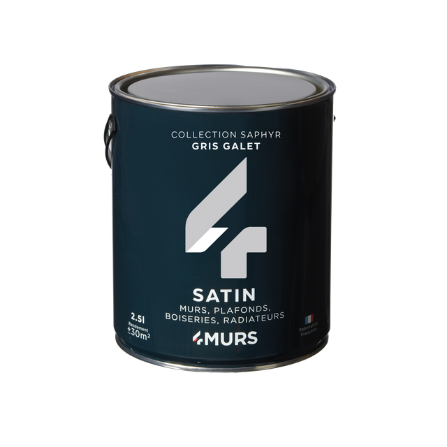 Saphyr Peinture Multi-supports Peinture gris galet Satiné