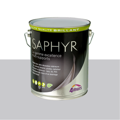 SAPHYR Peinture Saphyr Gris galet Brillant 2,5L
