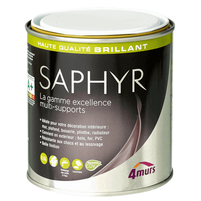 SAPHYR Peinture Saphyr Blanc pur Brillant 0,5L