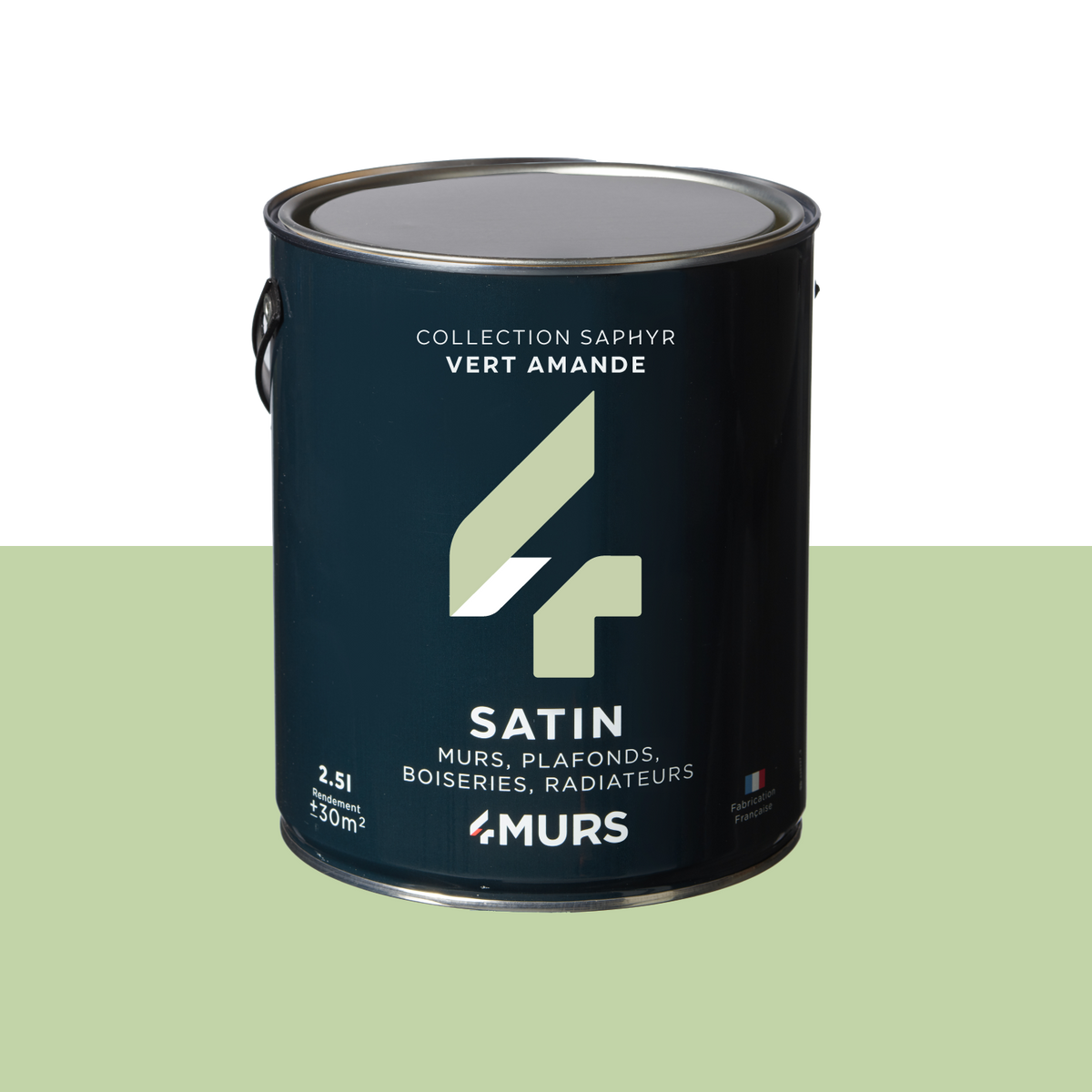 SAPHYR Peinture Saphyr Vert amande Satiné 2,5L