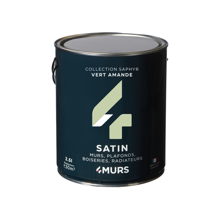 SAPHYR Peinture Saphyr Vert amande Satiné 2,5L