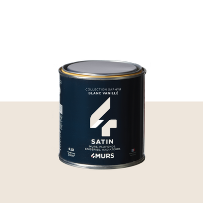 SAPHYR Peinture Saphyr Blanc vanille Satiné 0,5L