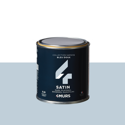 SAPHYR Peinture Saphyr Bleu doux Satiné 0,5L