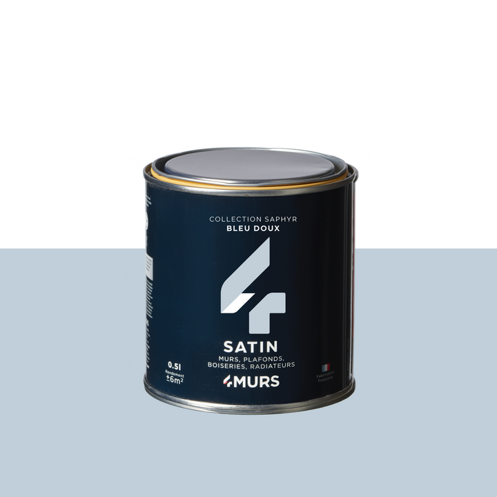 SAPHYR Peinture Saphyr Bleu doux Satiné 0,5L