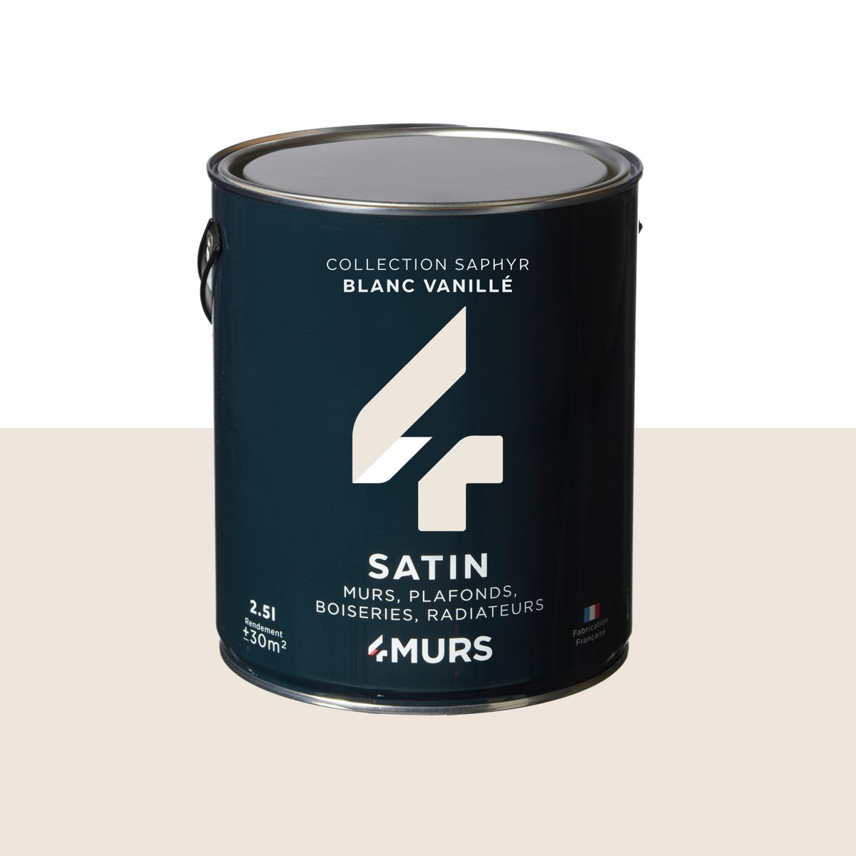 SAPHYR Peinture Saphyr Blanc vanille Satiné 2,5L