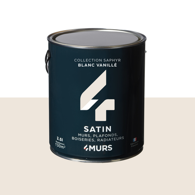SAPHYR Peinture Saphyr Blanc vanille Satiné 2,5L