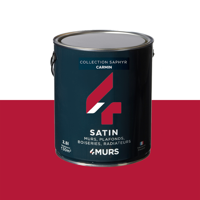 Saphyr Peinture Multi-supports Peinture carmin Satiné