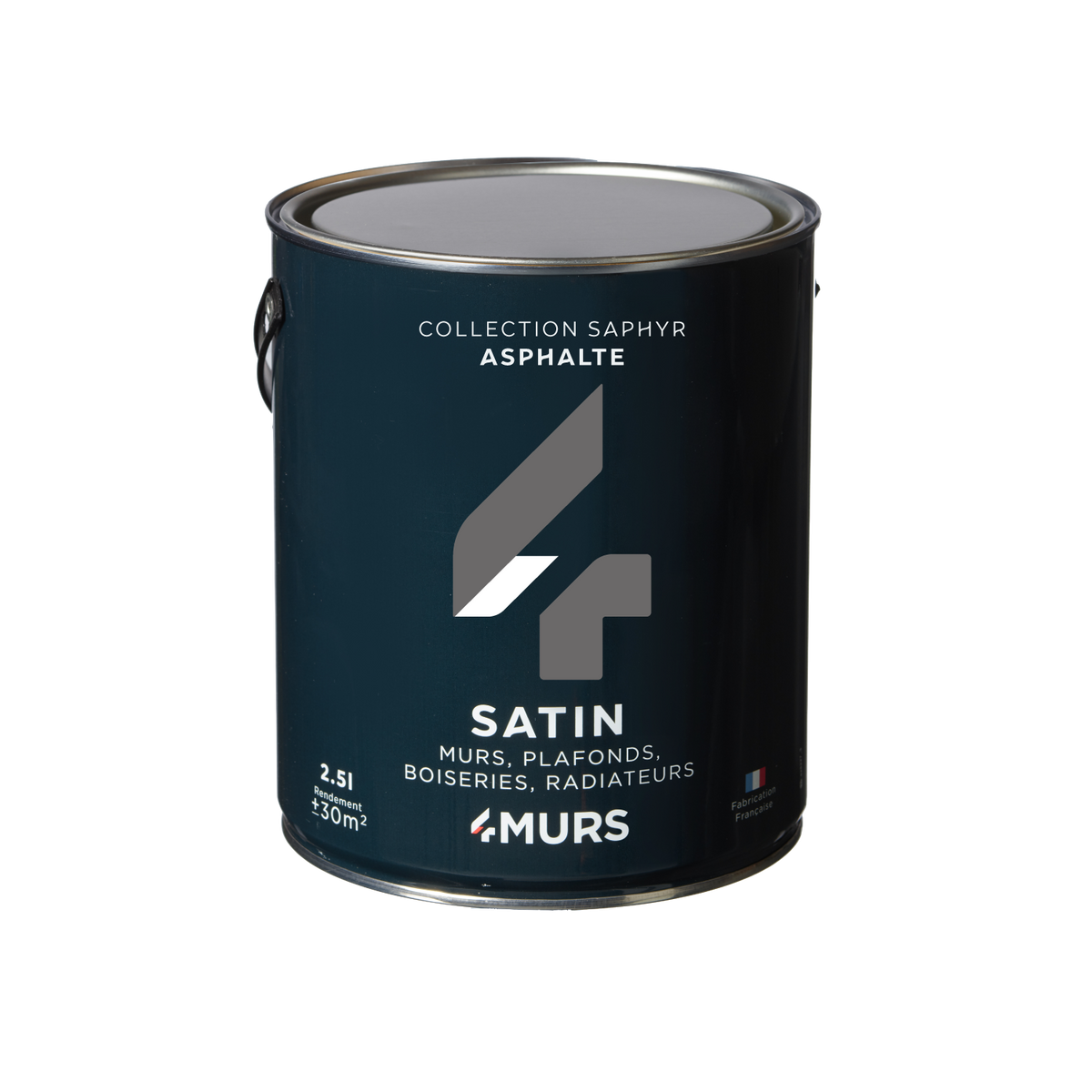 SAPHYR Peinture Saphyr Asphalte Satiné 2,5L