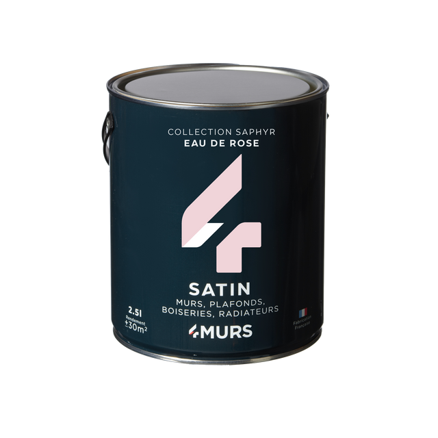 Saphyr Peinture Multi-supports Peinture eau de rose Satiné