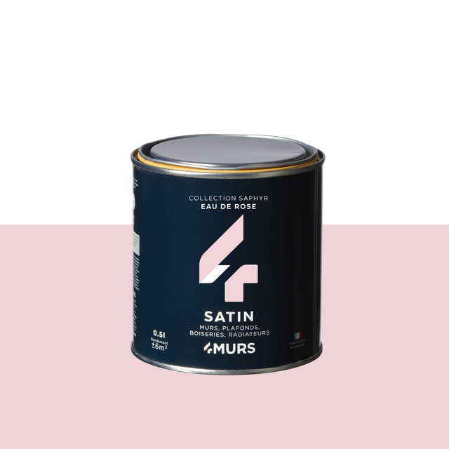 Saphyr Peinture Finition Peinture eau de rose Satiné 0,5 L