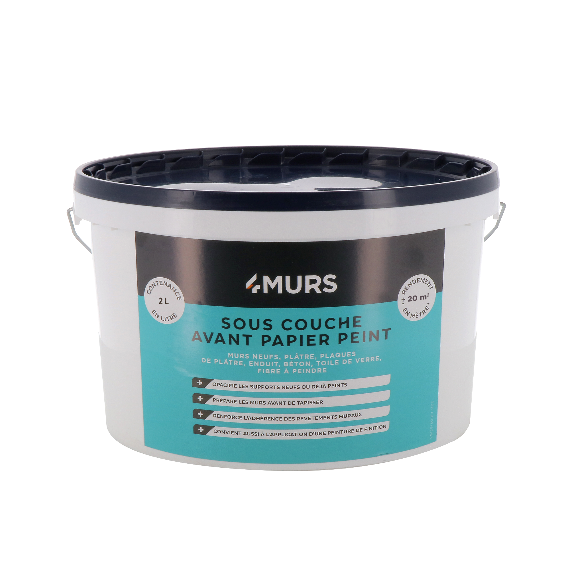 4MURS Peinture SOUS COUCHE AVANT PAPIER PEINT Peinture blanc