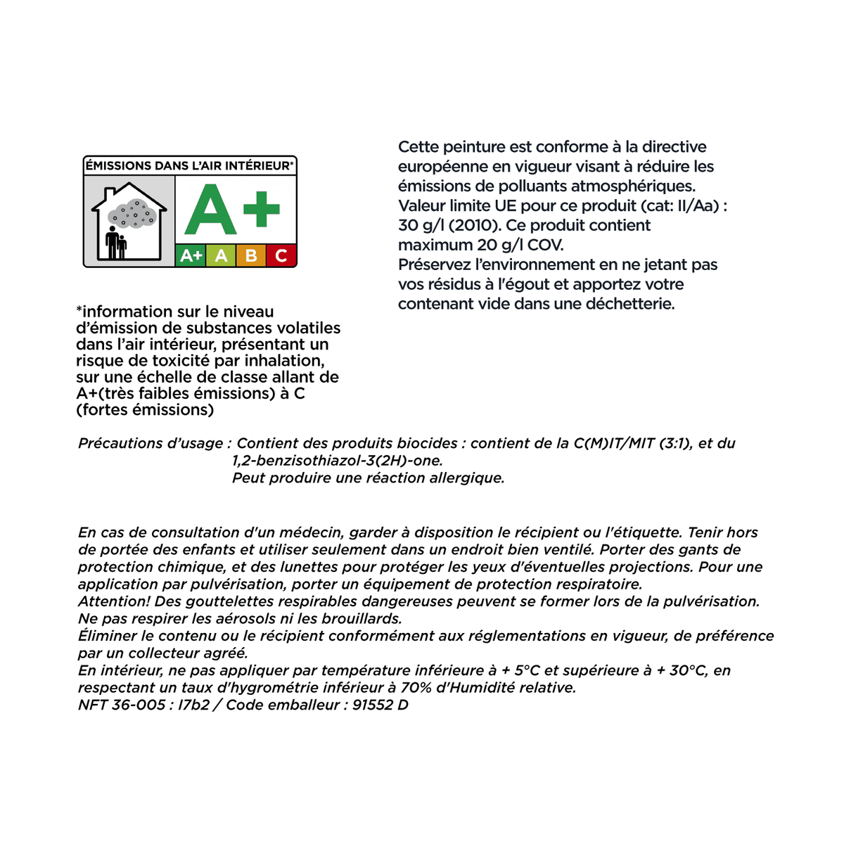 4MURS Peinture Sous couche avant peinture Blanc Mat 2,5L