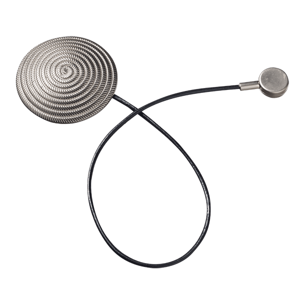 Embrasse aimantée Spirale Argent Métal brut