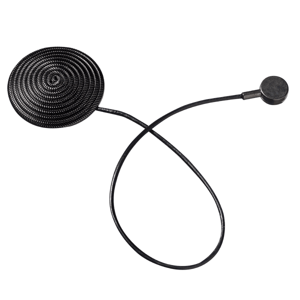 Embrasse aimantée Spirale Canon de fusil Métal brut