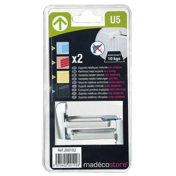 Set de toiles SUPPORTS STORES coloris blanc