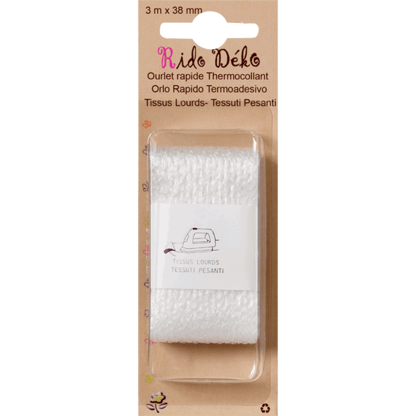 Thermocollant THERMOCOLLANT TISSU LOURD blanc 300 cm