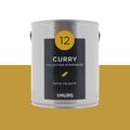Pot de peinture couleur jaune curry