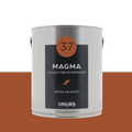 Pot de peinture couleur orange magma