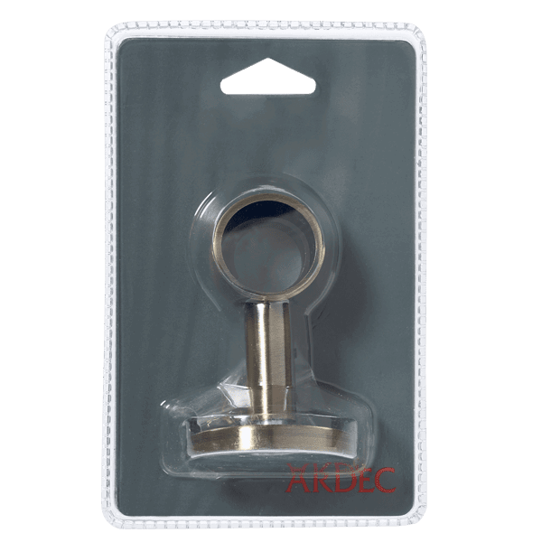 Support barre à rideau TOMBAC laiton vieilli 2,8 cm 6,5 cm