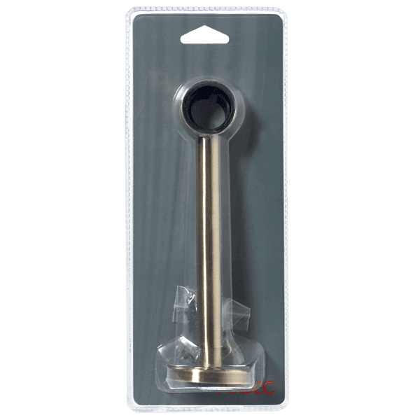 Support barre à rideau TOMBAC laiton vieilli 2,8 cm 17,5 cm