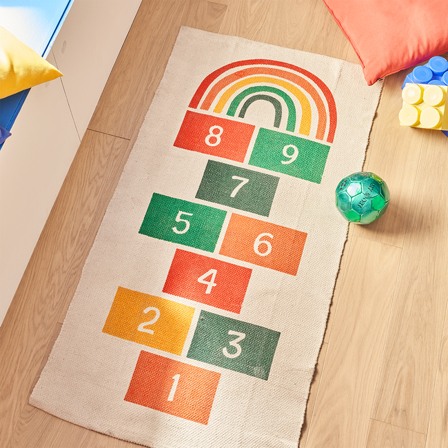 Tapis marelle coloré pour enfant