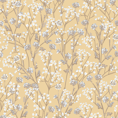 Papier peint intissé Manoa Ocre et bleu ciel