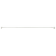 Kit barre à rideau vitrage Vitrage plat Blanc Plastique