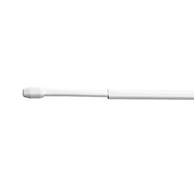 Barre à rideau vitrage Vitrage plat Blanc Plastique