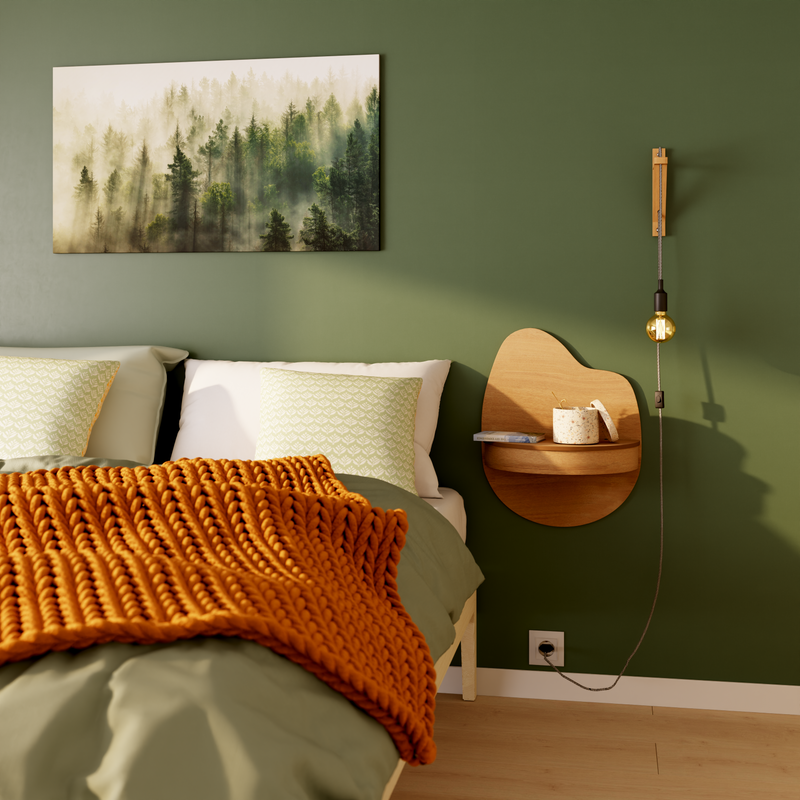 Déco chambre vert forêt