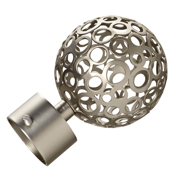 Embout ZEN coloris nickel givré