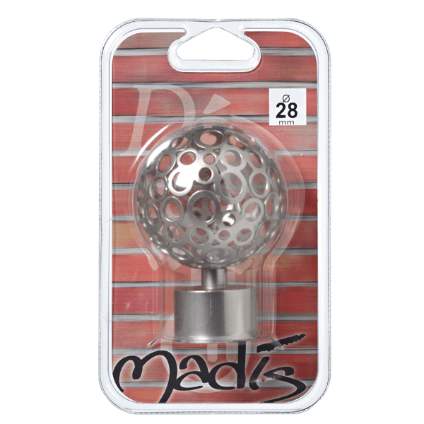 Embout ZEN coloris nickel givré