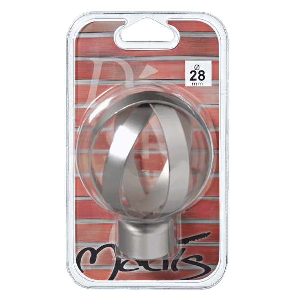 Embout ZEN coloris nickel givré