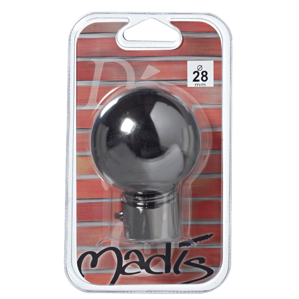 Embout Zen Nickel noir Métal brillant